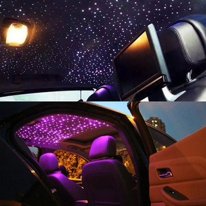 Luz de Techo para Auto con Diseño de <span class=keywords><strong>Estrellas</strong></span>, Meteorito de 16W, Luz de Techo de Doble Cabezal con Efecto de Estrella Fugaz para Decoración Romántica de Automóviles - Product Image 5