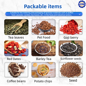 Three Side Seal/Back Fully Automatic Granule Filling Packaging Machine High Packing Speed CE Certified for <b>Small</b> Business Use - Product Image 5