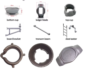 Accessoires d'échafaudage : Coupelles supérieures et inférieures forgées – Pièces d'échafaudage en acier - Product Image 5