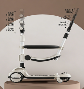 <span class=keywords><strong>Patinete</strong></span> Eléctrico Infantil de Alta Calidad con Aleación de Aluminio y Tres <span class=keywords><strong>Ruedas</strong></span> de PU para Uso en Exteriores, Disponible para Dropshipping, con Asiento y Manillar - Product Image 5