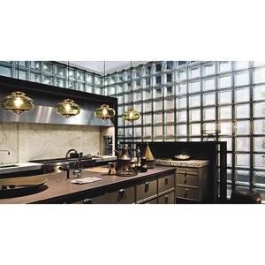 Bloque de vidrio ondulado transparente 19x19x8 cm para propósito de herramienta de torneado - Product Image 5