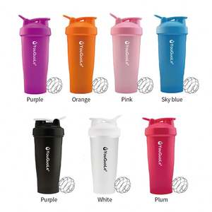 BPA Free Proteine Shaker Bottiglie di Plastica 600ml di Plastica Sport Bottiglia di Acqua Logo Personalizzato Shaker Flasche - Product Image 1