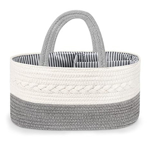 Panier de rangement pour bijoux portable en gros Corde de coton tressée transfrontalière Panier de rangement interne externe humide et sec amovible - Product Image 6