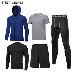 Người Đàn Ông Của Mùa Đông Thể Thao Trang Phục In Nén Quần Áo Sơ Mi Hàng Đầu Dài Tay Áo Bộ Chống Nhăn Trọng Lượng Nhẹ Sau Thể Thao - Product Image 5