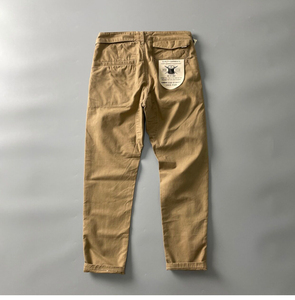 Pantalones de Trabajo Retro Americanos de Estilo Urbano para <span class=keywords><strong>Hombre</strong></span>, de Alta Calidad, Resistentes, Transpirables, Ajustados, de Cintura Media y Frente Plano, Casuales - Product Image 5