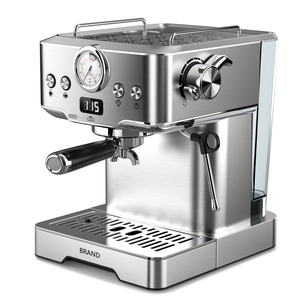 <span class=keywords><strong>Cafetera</strong></span> <span class=keywords><strong>semiautomática</strong></span> de 20 bares de acero inoxidable de 58MM, máquina de capuchino Latte con tanque de agua extraíble de 1,8 l para Hotel doméstico - Product Image 6