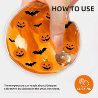OEM ODM Coussin chauffant instantané en gel PVC, chauffe-mains réutilisable, pack chauffant pour l'hiver, cadeau promotionnel pour Halloween