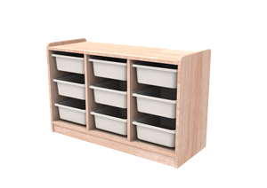 Montessori trẻ em NỘI THẤT PHÒNG NGỦ Tủ lưu trữ đồ chơi tổ chức Lưu trữ trẻ em kệ giá libreria gỗ hiện đại - Product Image 2