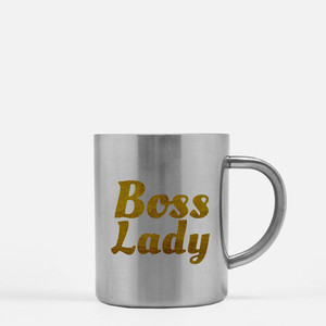 Taza Dorada y Plateada Boss Lady - Product Image 1