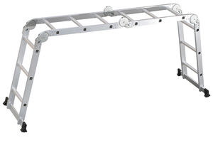 Echelles pliantes multifonctionnelles 4*3 à grand joint en aluminium équipées de pieds stables, plus sûrs et plus robustes pour les travaux à haute altitude - Product Image 6