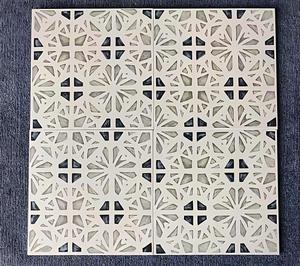Carreaux de sol en porcelaine vintage, effet vieilli, rustiques, géométriques, 300x300mm, <span class=keywords><strong>gris</strong></span> noir, motif radial, résistants à l'usure, finition mate, pour intérieur - Product Image 2