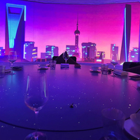 Projection murale interactive unique en 3D pour les restaurants d'intérieur