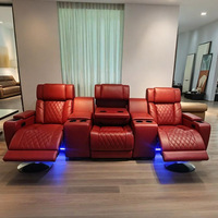 Canapé de cinéma électrique KMJ, mobilier de cinéma maison, mobilier d'intérieur de cinéma, table inclinable, fauteuil inclinable