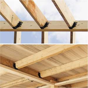 2x8 solives cintre Double cisaillement face montage solive cintre ouragan attaches chevrons attaches pour plancher pont <span class=keywords><strong>plafond</strong></span> solives - Product Image 4