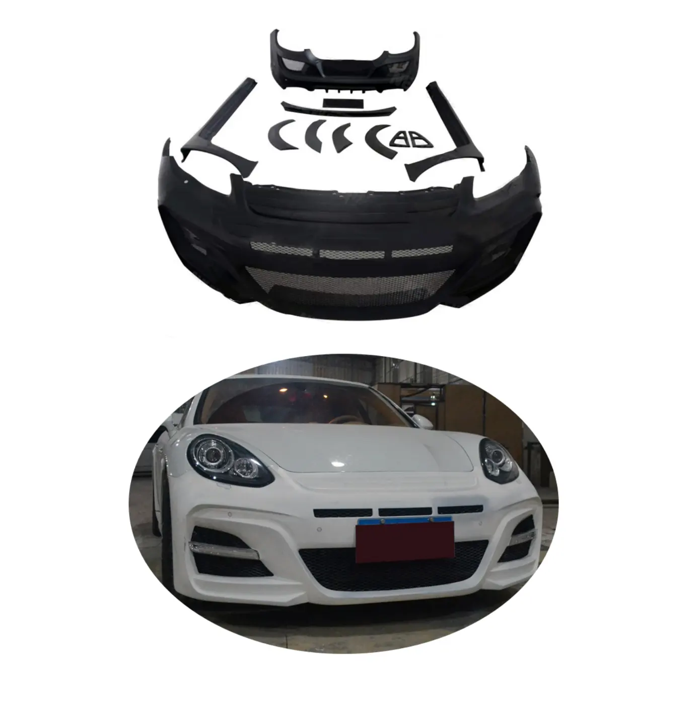 Hw Xe Sửa Đổi 2014 2016 Cập Nhật Để F-Phong Cách Cơ Thể Rộng Điều Chỉnh Bumper Phía Sau Bumper Cho Porsche Panamera 970.2