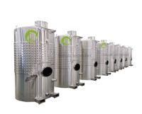 Cuve de Fermentation Isotherme en Acier Inoxydable pour Cidre, Capacité de Traitement du Vin 100L, 500L, 1000L, 2000L