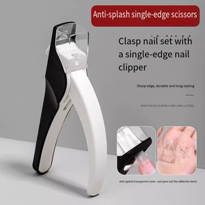<span class=keywords><strong>Ciseaux</strong></span> de coupe-pointe d'ongle français en forme de U en acier inoxydable de qualité supérieure <span class=keywords><strong>pour</strong></span> la manucure de salon professionnel - Product Image 2
