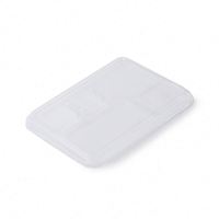 Boîte à lunch biodégradable et étanche en bagasse blanche, jetable, à 4/5/6 compartiments, récupérable, pour emporter