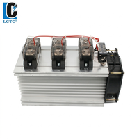 Relais statique triphasé LCTC 200A 250A avec dissipateur thermique, relais de puissance à courant élevé DC-AC AC-AC avec radiateur