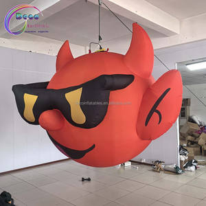 Calcomanía colgante de publicidad inflable con cabeza de demonio de dibujos animados llamativo - Product Image 2