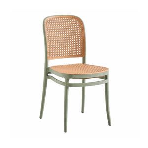 Silla de comedor de plástico de Bengala de nuevo diseño al por mayor para el hogar, jardín, café, apartamento, comedor, baño, muebles de exterior a la venta - Product Image 5