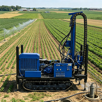 Machine de forage de puits d'eau, foreuse rotative de 200 m pour l'irrigation agricole et l'abreuvement du bétail, usine OEM