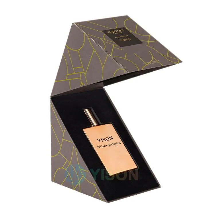 Custom logo cardboard box perfume packaging para parfum verpackung box