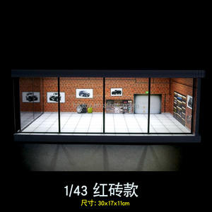 Modèle de <span class=keywords><strong>parking</strong></span> en diorama à l'échelle 1:43 avec simulation de porte, garage pour voitures miniatures, modèle de <span class=keywords><strong>parking</strong></span> pour voitures miniatures - Product Image 6