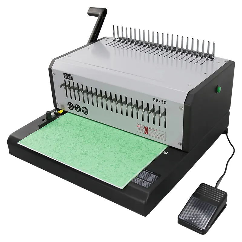 Máquina de encuadernación de alambre y peine eléctrico para libros de oficina máquina de encuadernación de alambre automática máquina de encuadernación de libros de anillo de Peine automática