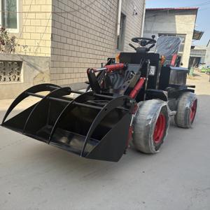 Chargeur sur pneus multifonction à batterie au lithium de 600kg Petit chargeur électrique à quatre <span class=keywords><strong>roues</strong></span> motrices Mini Bulldozer - Product Image 6