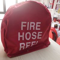 Housse de protection en PVC rouge pour enrouleur de tuyau d'incendie, imperméable et anti-poussière, en plastique, pour équipement de lutte contre l'incendie