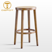 Chaise de salle à manger en bois massif pour usage domestique, style nordique, gain de place, pour petit appartement, cuisine, salle à manger