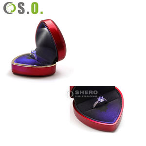 Cajas de plástico LED personalizadas de primera calidad, color azul, dorado y rosa, para collares, pulseras, anillos, pendientes y joyas. - Product Image 3