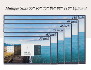 65/75/86/100/110 pulgadas dedo pantalla multitáctil pantalla LCD inteligente conferencia electrónica Digital interactiva pizarra blanca inteligente - Product Image 5