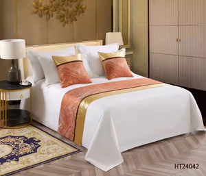 Lenzuola copricuscino di lusso Hotel King Size letto <span class=keywords><strong>Runner</strong></span> Set - Product Image 2