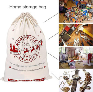 <span class=keywords><strong>2025</strong></span> Hot Bán lớn giáng sinh Dây Kéo Túi thân thiện với môi Túi bông tuần lộc Santa bao tải quà tặng giáng sinh dây kéo túi - Product Image 5