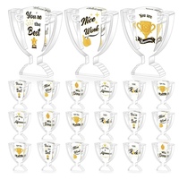Trophée clair personnalisé avec Base Contenu personnalisé ou logo Champion Acrylique Trophée Présentoir pour Cadeaux Souvenirs
