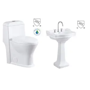 Luxe Badkamer Sets Wc Sanitair Apparatuur Amerikaanse Standaard Wc Cupc Toilet Water Closet