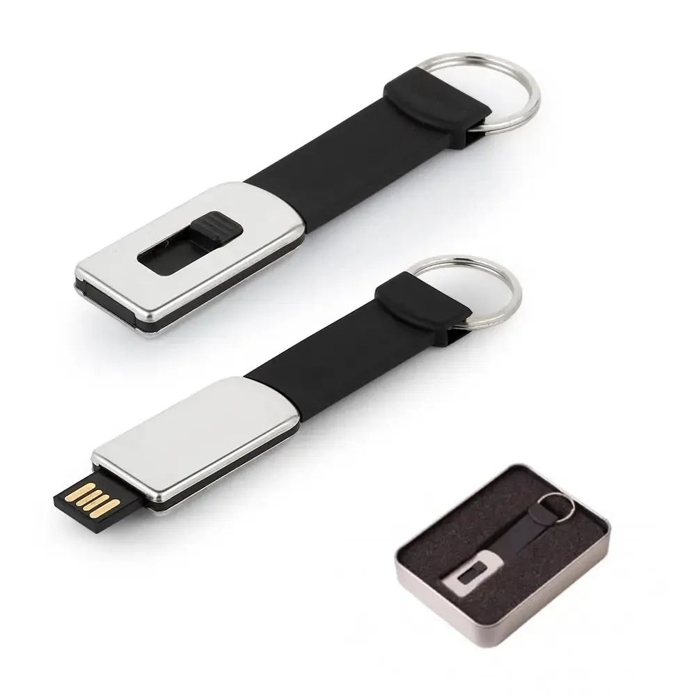 Benutzer definiertes Logo Metall Mini wasserdicht Schlüssel bund USB Flash Memory Stick 8GB 64GB Gadgets Pen Drive