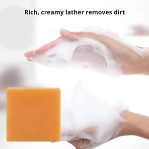 Contenitore di sapone fatto a mano curcuma 100g crema idratante ingredienti naturali Deep Care profumo bagno detergente - Product Image 4