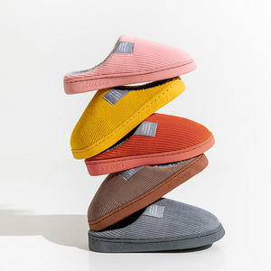 Pantuflas Afelpadas de Interior de Color Sólido a la Moda con Suela Gruesa, Pantuflas Cálidas de Invierno para Dormitorio, Hotel y Casa - Product Image 2