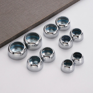 Stainless Steel Ball Flange Seat 11 Mm Bolt Hole Universal For Clothes Rails Furniture <b>Hardware</b> - Product Image 1