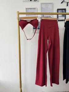 Set Sportivo 2026 <span class=keywords><strong>per</strong></span> Donna: Reggiseno Sportivo con Logo Personalizzato e Leggings a Zampa <span class=keywords><strong>per</strong></span> Yoga, Fitness e Palestra - Product Image 5