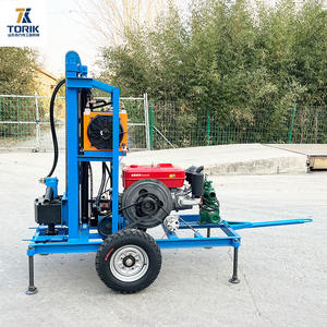 Vente directe d'usine de petites foreuses à eau sur roues pour l'utilisation d'essai dans le forage de puits d'eau communautaires. - Product Image 1