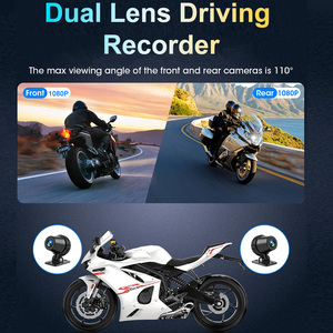 REAKO <span class=keywords><strong>6</strong></span> Zoll Motorrad PND Player MP5 Wireless Carplay Android Auto Mirror link EQ Sprach steuerung GPS mit Reifendruck Plus DVR - Product Image 6