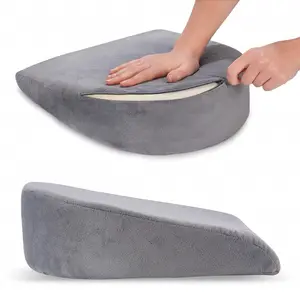 Bantalan Bantal Wedge Busa Memori Bisa Dicuci, Ritsleting Kualitas Tinggi untuk Wanita Hamil