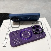 Nouvelle Coque Souple en TPU à Dissipation Magnétique avec Support Cache pour iPhone 17 16 15 14 13 Pro Max et iPhone 16 15