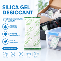 Sachets de gel de silice déshydratant, absorbeurs d'humidité, qualité alimentaire, transparents bleus et oranges, taux d'humidité de 37 % pour le contrôle de l'humidité