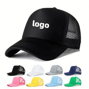 Casquette Trucker 5 Panneaux Unie en Gros, Style Hip Hop Tendance, en Maille et Mousse, avec Logo Brodé Personnalisé pour la Plage et les Performances - Product Image 3