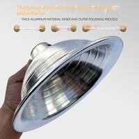 Réflecteur en aluminium pour lampe de terrarium 5,5-8,5 pouces, couvercle de réflexion en dôme profond pour reptiles